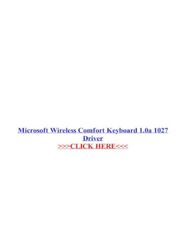 install microsoft wireless comfort keyboard for mac 1078
